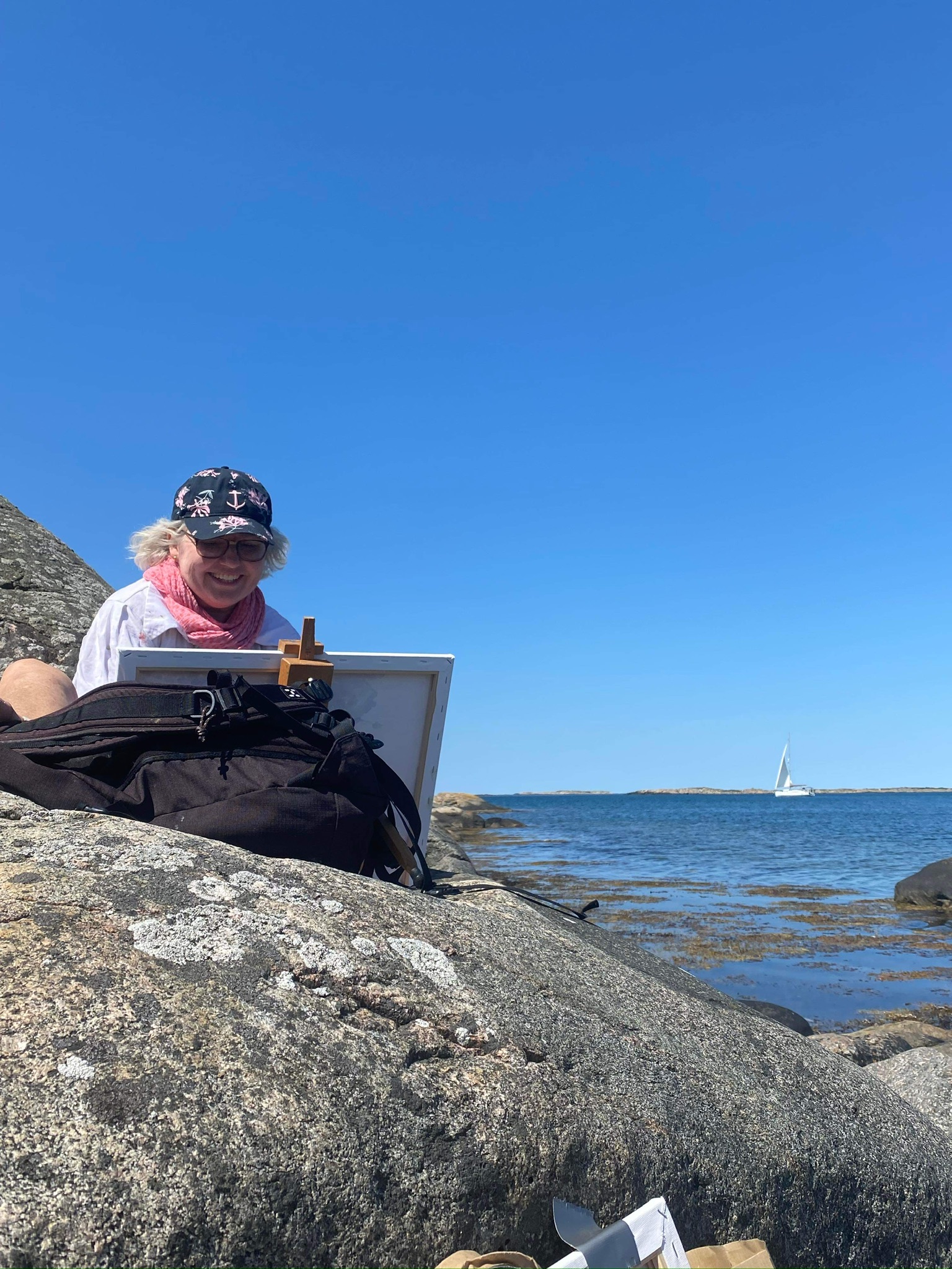 måla vid havet